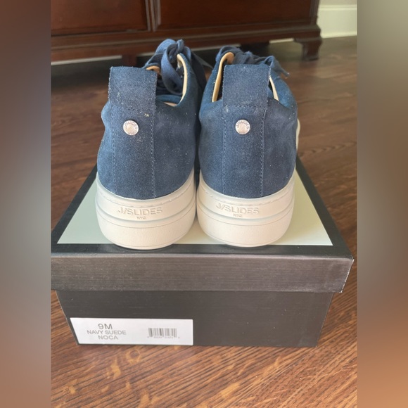 J/slides Navy suede Noca 9 - Picture 3 of 5
